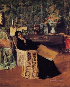 ウィリアム・メリット・チェイス Painting - スタジオにて 1892 ウィリアム・メリット・チェイス